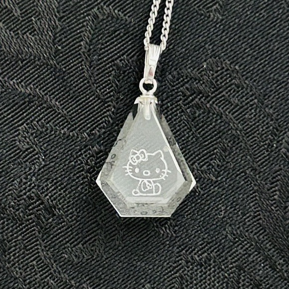 Vintage Hello Kitty Crystal Necklace Sanrio Employee Gift~ 1980’s Necklace 18 in - Picture 6 of 8
